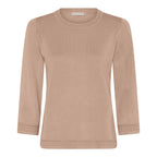Khloe Rundhalsad Pullover Dam Camel Micha
