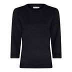 Khloe Rundhalsad Pullover Dam Navy Micha