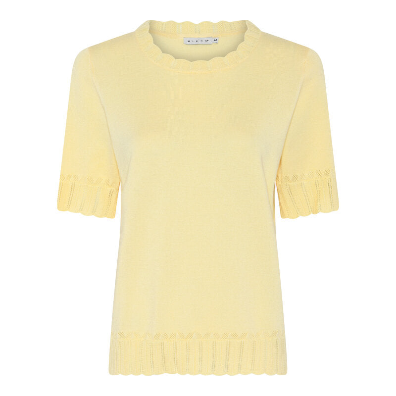 Neah Kortärmad Pullover Dam Yellow Micha