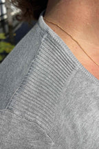 Norah Pullover Dam Light Grey Melange Micha