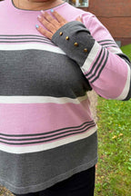 Reese Pullover Dam Rose Grey Micha