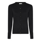 Tinka Rundhalsad Cardigan Dam Black Micha