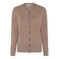 Tinka Rundhalsad Cardigan Dam Camel Micha