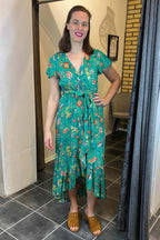 Miss Lady Oakley Dress Women Green DH Fashion