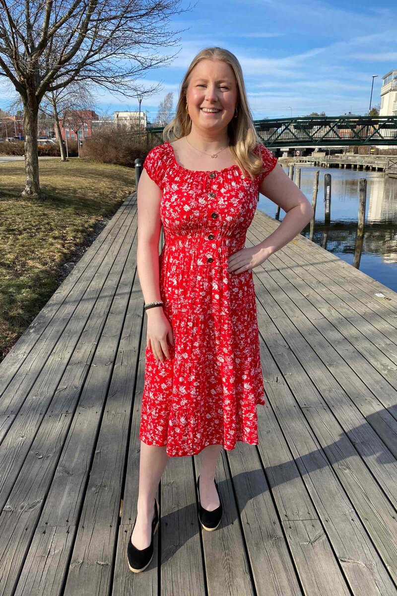 Miss Lady Valerie Dress Women Red DH Fashion