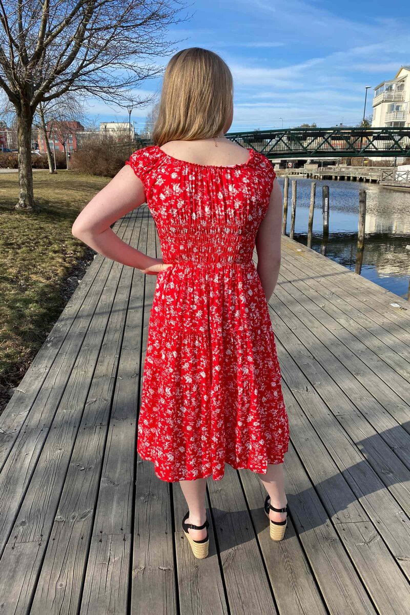 Miss Lady Valerie Dress Women Red DH Fashion