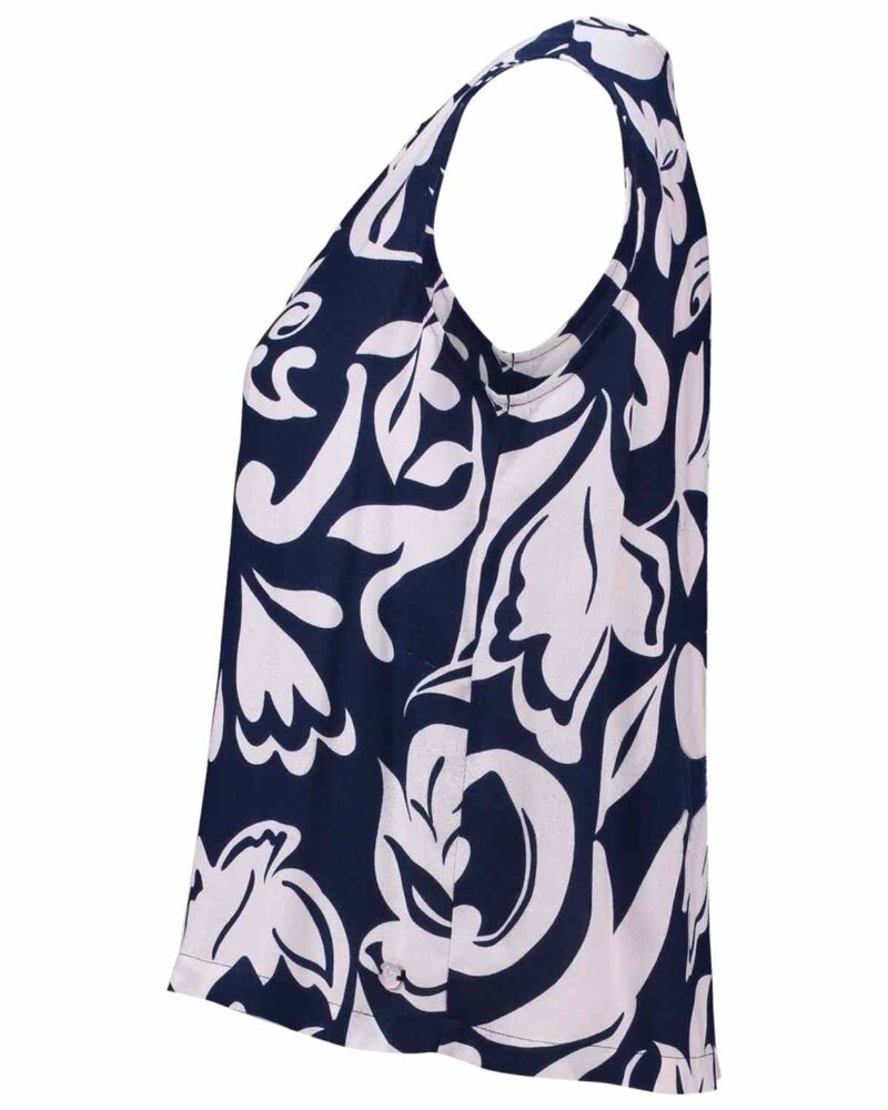 Patterned Blouse Haven Women Navy | Smilebutiken - Zabaione