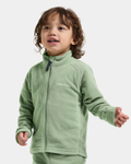 Monte Fleecejacka Barn Grön Sage Green | Smilebutiken - Didriksons