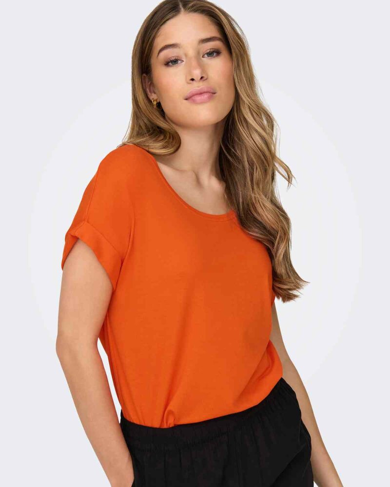 Moster T-shirt Dam Scarlet Ibis | Smilebutiken - ONLY