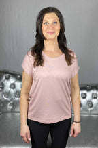 Aunt T-shirt Women Pale Mauve - ONLY