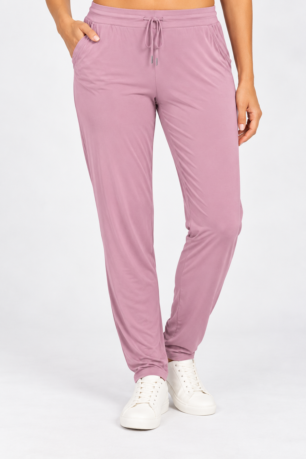 Bamboo Jersey Trousers Ladies Pink Wiges
