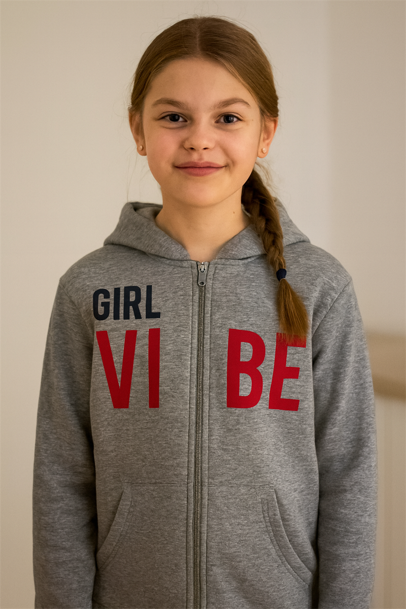 NoteBook Hoodie Barn & Junior Grå - Name It