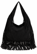 Naomi Väska med Fransar Dam Svart Black | Smilebutiken - Caramelle Fashion