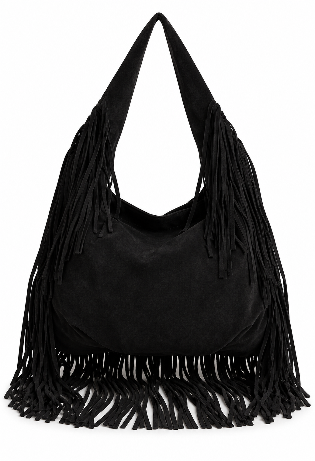 Naomi Väska med Fransar Dam Svart Black | Smilebutiken - Caramelle Fashion