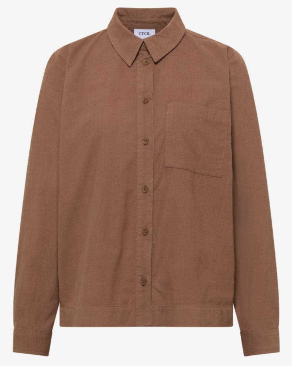 Nellie Skjorta i Manchester Dam Brun Creamy Mocha | Smilebutiken - Cecil