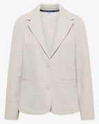 Nevaeh Kavaj Med Struktur Dam Cashmere Beige Melange | Smilebutiken - Cecil