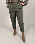 Nico Barrel Byxa Superstretch Dam Grön Army | Smilebutiken - Camicia