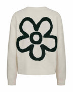 Nomas Cardigan Dam Moonbeam Melange W Deep Forest | Smilebutiken - Freequent