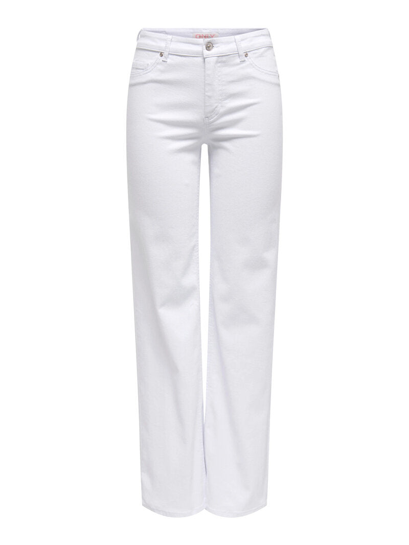 Blush Mid Straight Jeans Women White ONLY