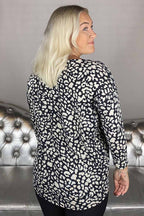 Elcos Jumper Ladies Black with Light Leopard - ONLY