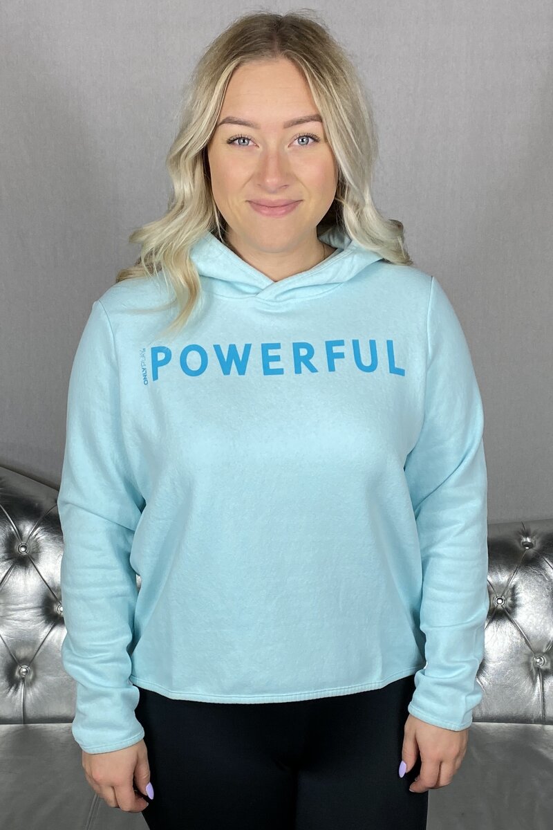 PLAY Fud Life Hoodie Women Light Blue - ONLY PLAY