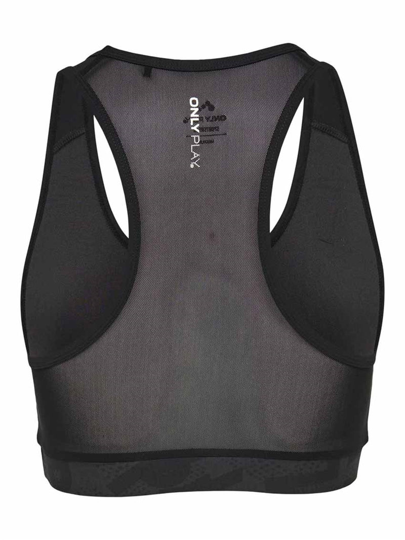 ONLY PLAY Play Helprint Sports Bra Dark Grey Women - ONLYPLAY