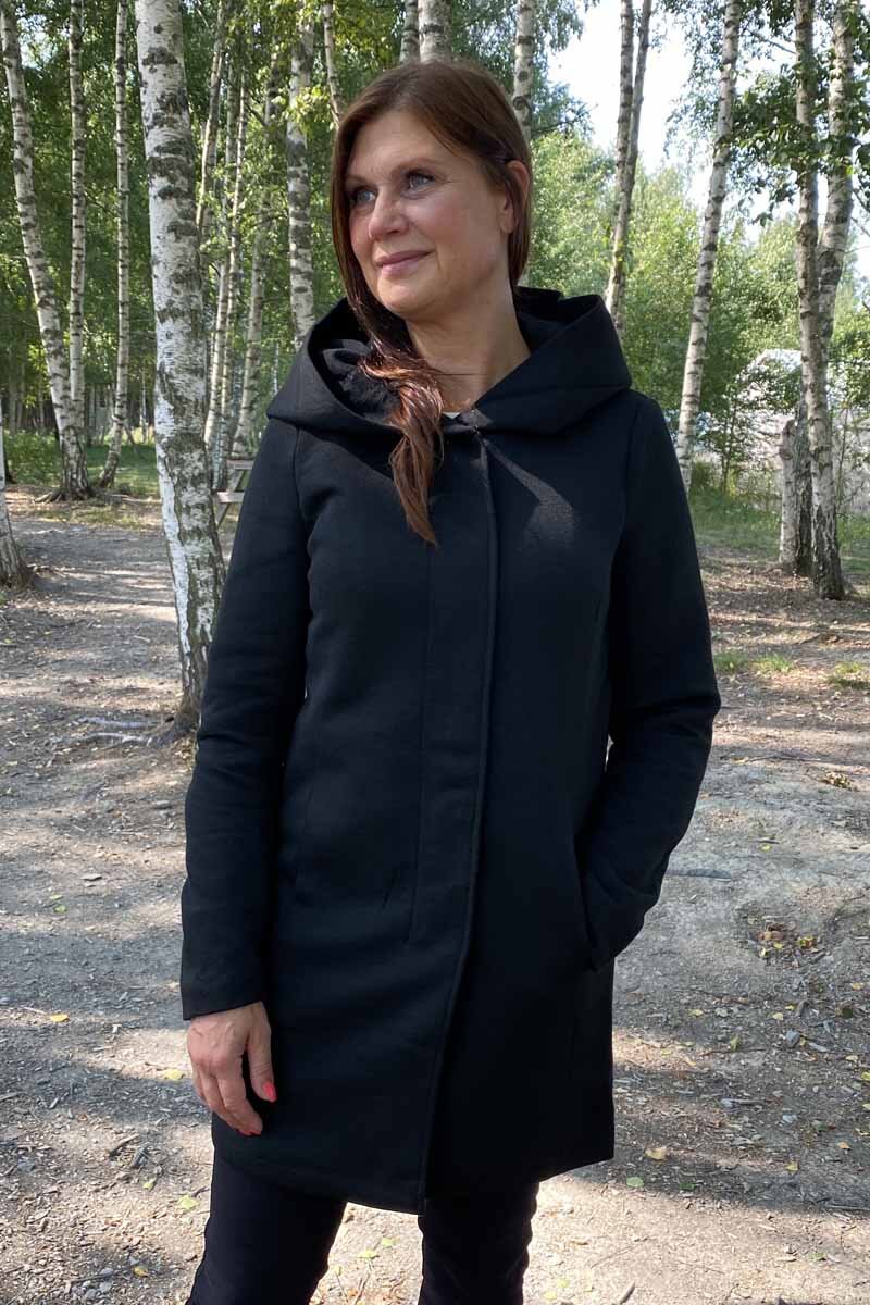 Sedona Hooded Jacket Women Black - ONLY