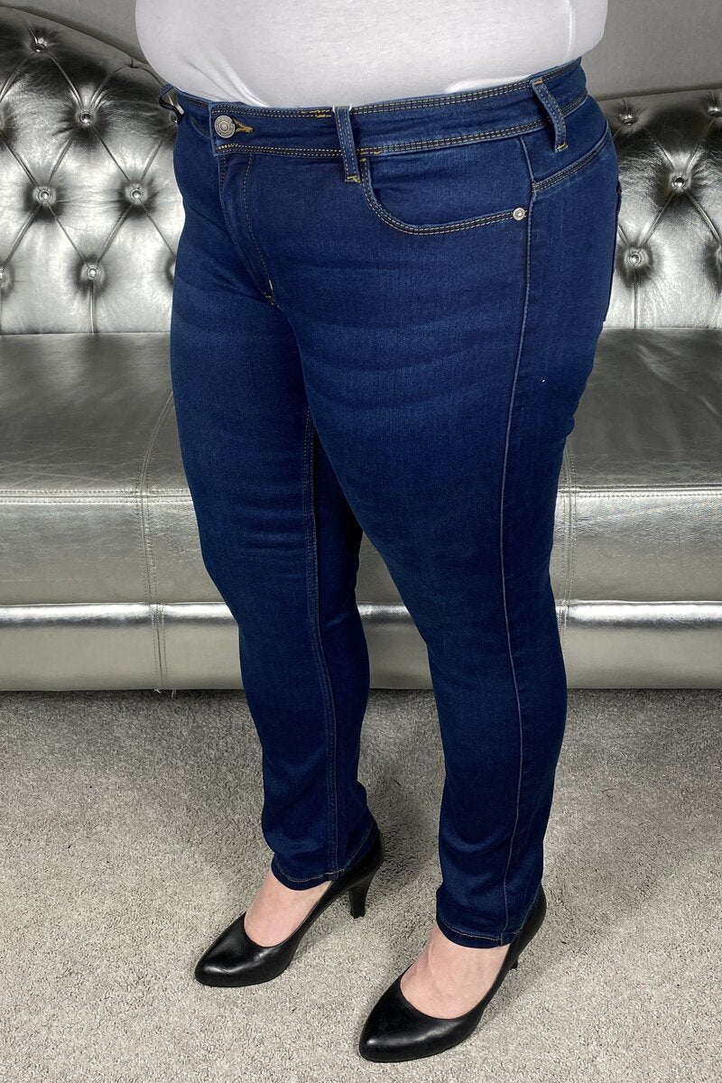 Ultimate King Regular Jeans Dam Mörkblå - ONLY