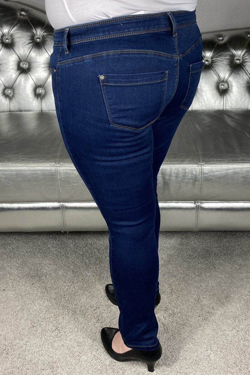 Ultimate King Regular Jeans Dam Mörkblå - ONLY