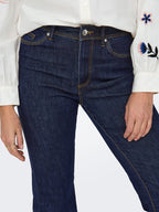 Wauw Bootcut Jeans Dam Dark Blue Denim ONLY