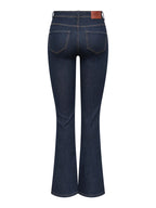 Wauw Bootcut Jeans Dam Dark Blue Denim ONLY