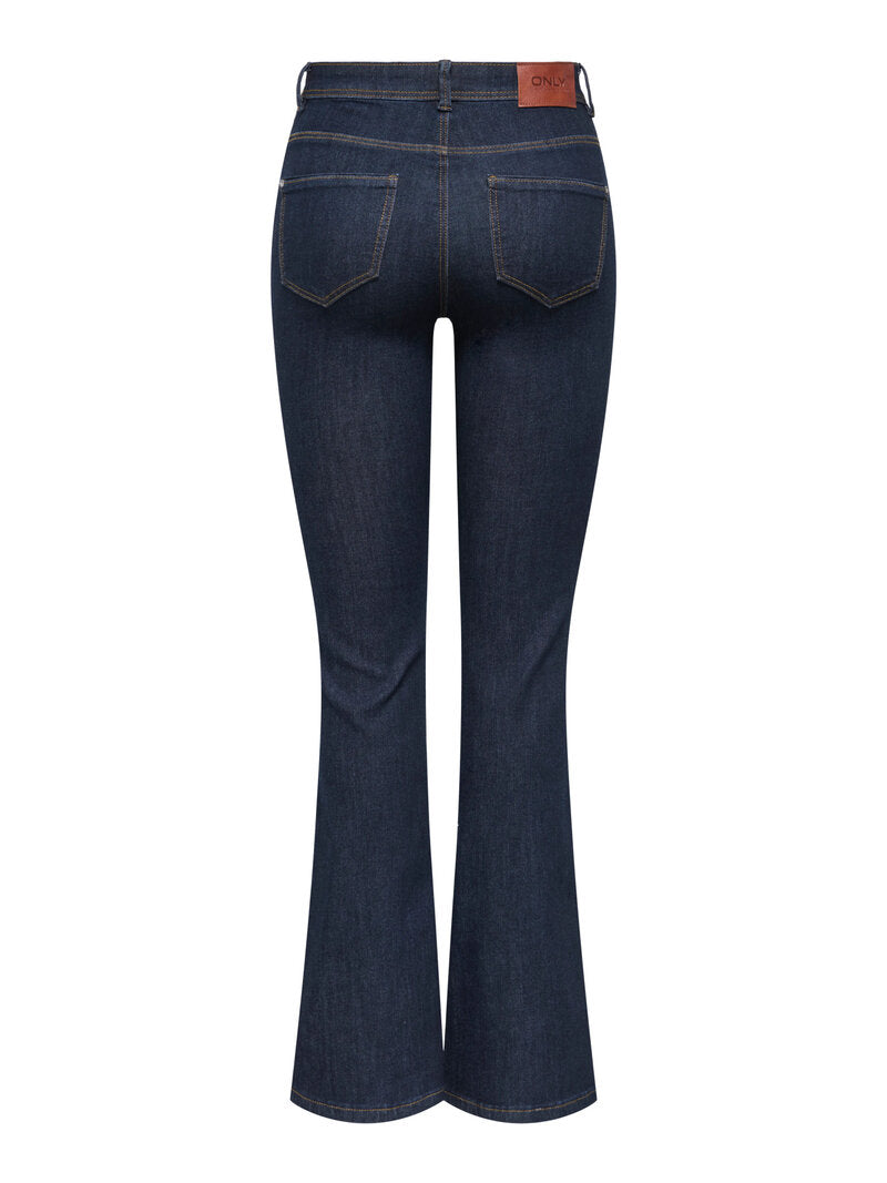 Wauw Bootcut Jeans Dam Dark Blue Denim ONLY