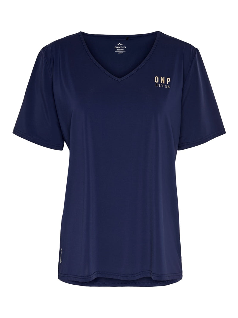 ONLYPLAY Nhala Boxy Training Top Women Dark Blue - ONLY PLAY