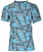 Ocean Short Sleeve Sun Protection Tröja Kids Turquoise - Lindberg