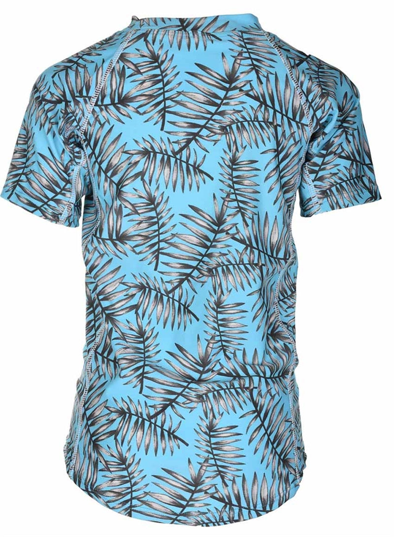 Ocean Short Sleeve Sun Protection Tröja Kids Turquoise - Lindberg