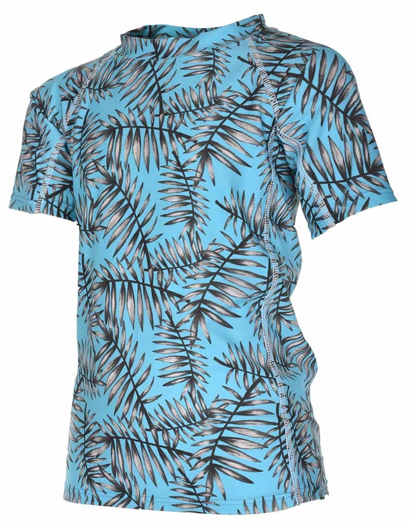 Ocean Short Sleeve Sun Protection Tröja Kids Turquoise - Lindberg