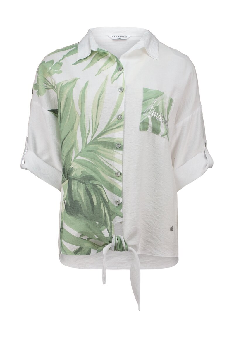 Omara Blus Med Knyt Dam White | Smilebutiken - Zabaione