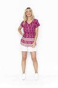 Kayla Blus 3 Dam Rosamönstrad One Summer