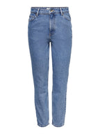 Jagger High Waist Ankle Jeans Ladies Medium Blue ONLY