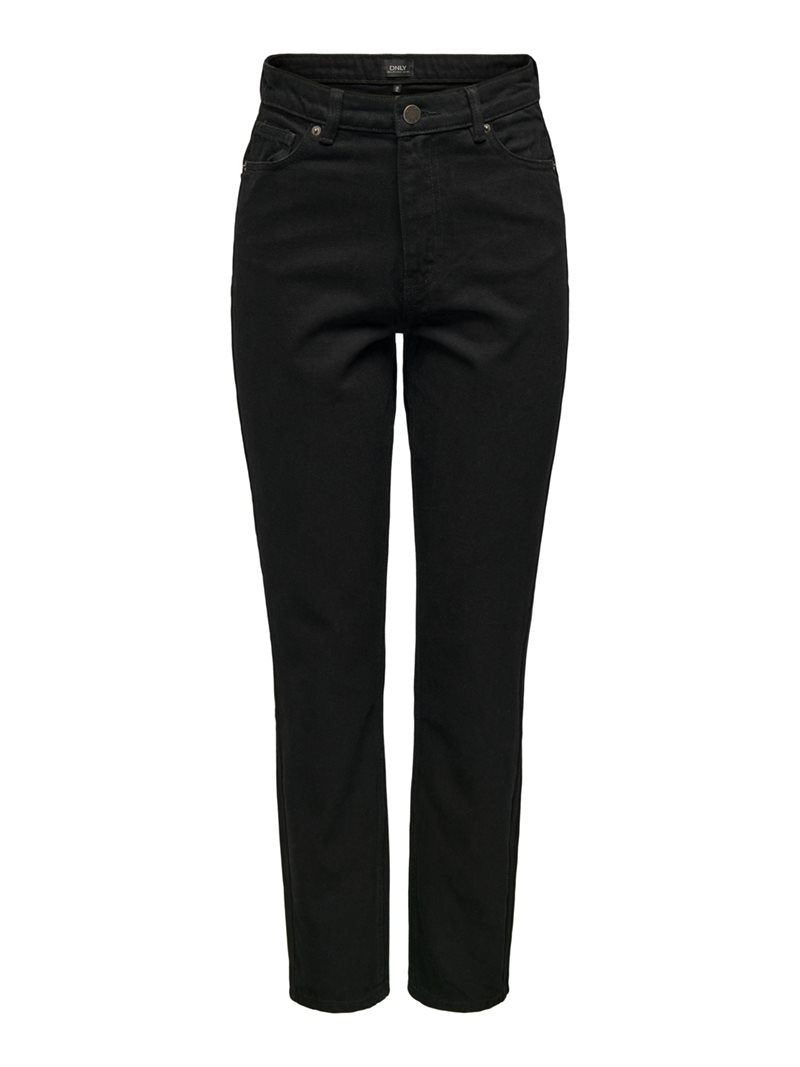 Jagger High Waist Ankel Jeans Dam Washed Black ONLY