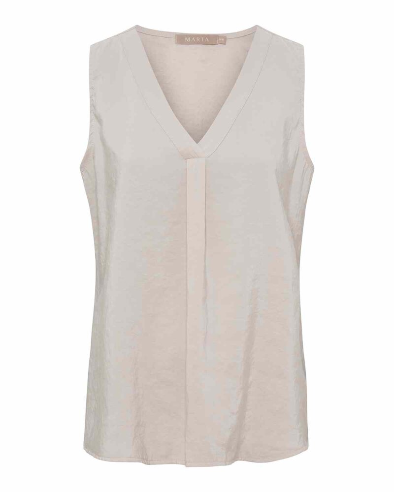 Opaline Ärmlös Topp Dam Beige | Smilebutiken - Marta du Chateau