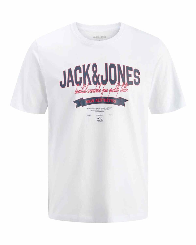 Organic T-shirt Herr Bright White | Smilebutiken - Jack & Jones