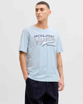 Organic T-shirt Herr Celestial Blue | Smilebutiken - Jack & Jones