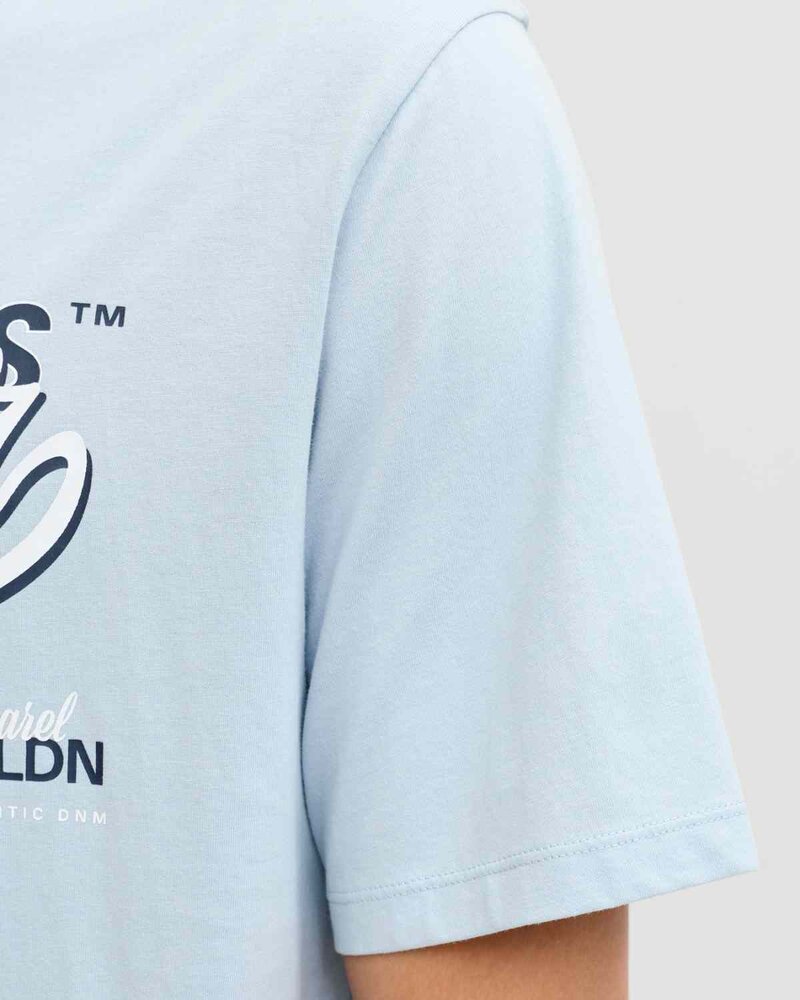 Organic T-shirt Herr Celestial Blue | Smilebutiken - Jack & Jones