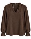 Padma Topp Dam Mörkbrun Dark Brown | Smilebutiken - Chica London