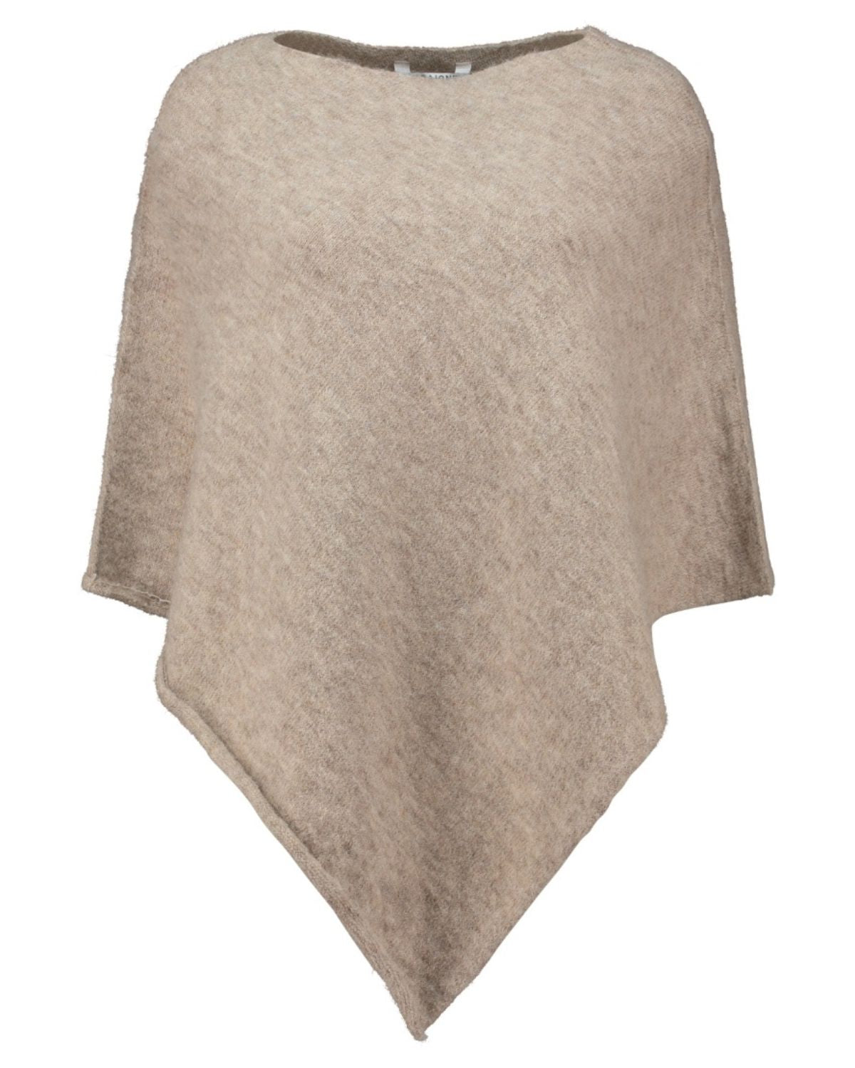 Paisley Ullponcho Dam Beige Taupe Mel | Smilebutiken - Zabaione