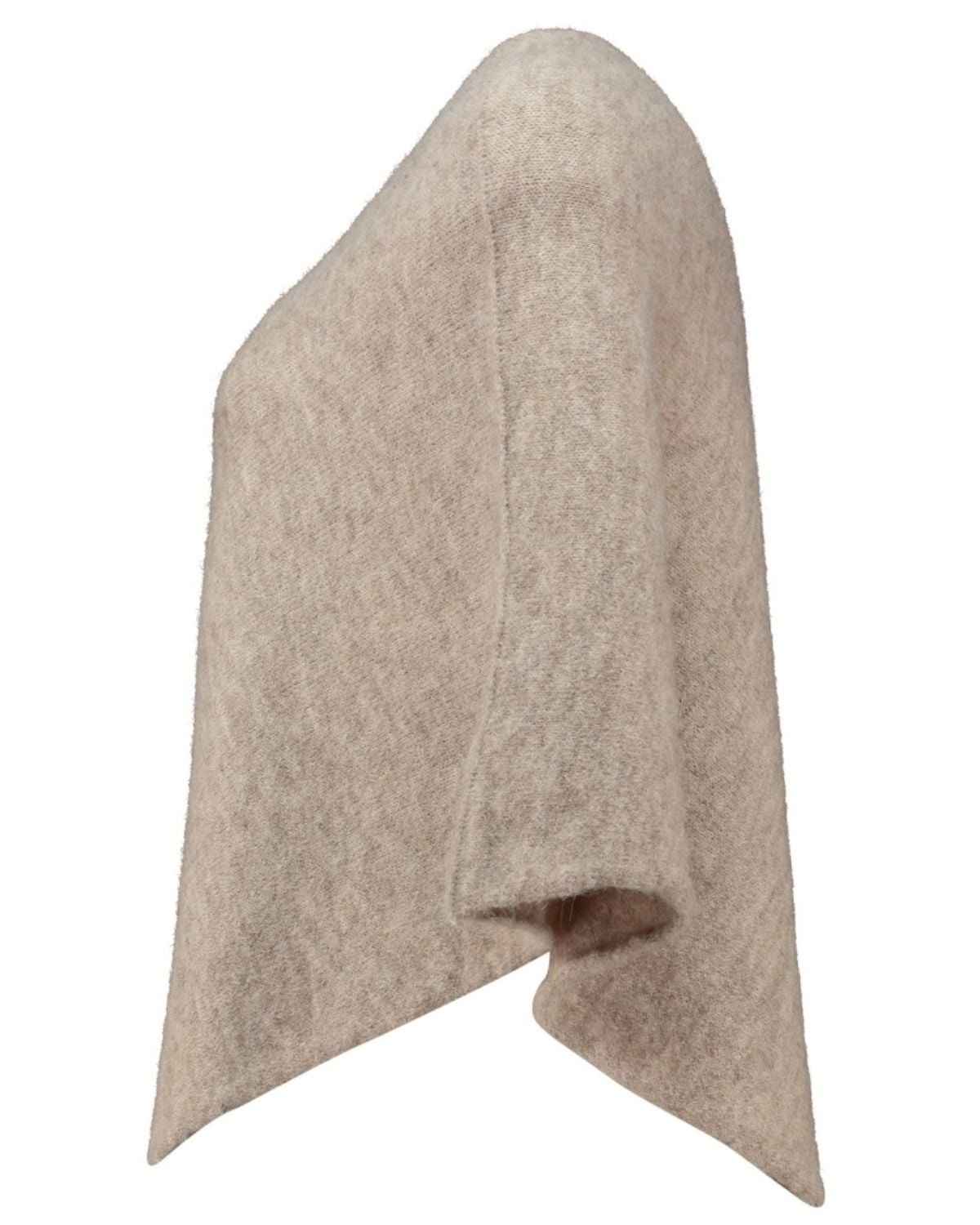 Paisley Ullponcho Dam Beige Taupe Mel | Smilebutiken - Zabaione