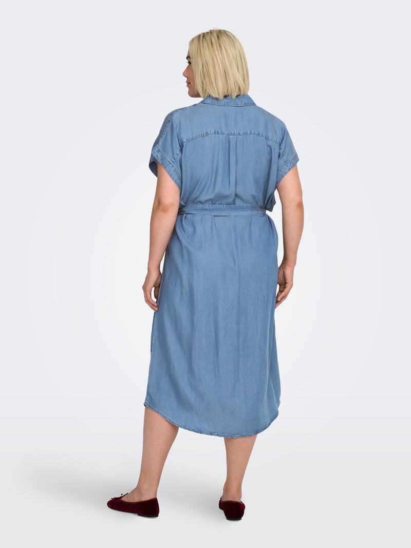 Pema Hannover Shirt Dress Women Medium Blue Denim | Smilebutiken - ONLY