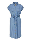 Pema Hannover Shirt Dress Women Medium Blue Denim | Smilebutiken - ONLY