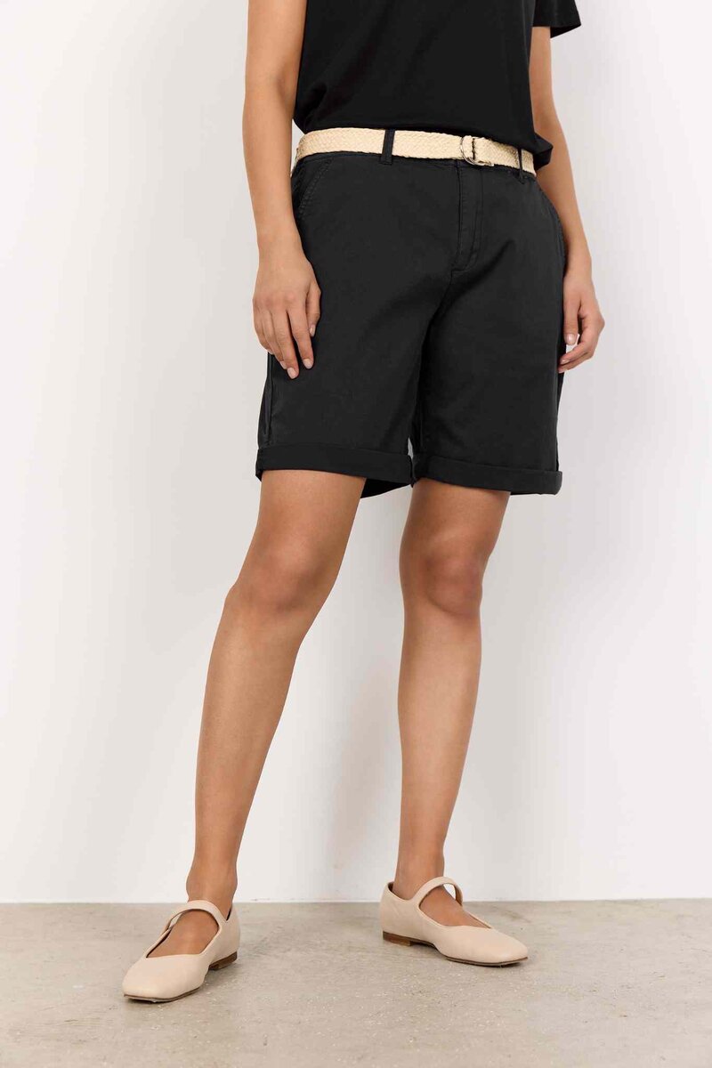 Rovena 1 Shorts Med Skärp Dam Black | Smilebutiken - Soyaconcept
